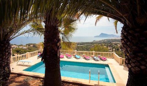 AL 816 Maison de vacances exclusive pour 8 personnes avec piscine privée et vue sur la mer près d'Altea sur la Costa Blanca