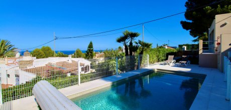 DE 808 Moderne Ferienvilla für 8 Personen mit privatem Pool und Meerblick in Dénia an der Costa Blanca