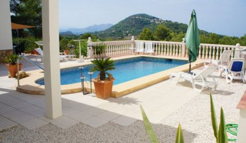 JV 919 Finca para 12 personas con piscina privada y vistas al mar cerca de Jávea en la Costa Blanca en España