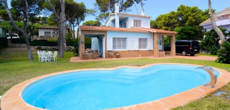 PP 914 Exklusives strandnahes FerienHaus für 10 Personen mit einem privaten Pool und Meerblick am Playa de Pals an der Costa Brava